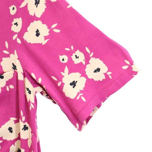 MAX&CO Floral Pattern Total Pattern Short Sleeve One Piece 36 Half Button Women Used