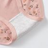 High-Waisted Cotton Printed Seamless Plus Size Antibacterial Briefs for Middle-Aged Women