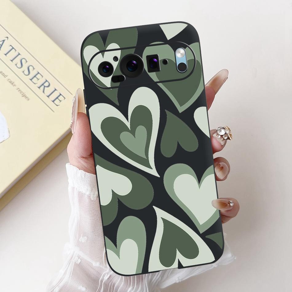 For Google Pixel 9 Pro 9A Pixel9 New Fashion Dusk Beach Painting Phone Case For Google Pixel9A 9 9Pro Black Silicone Soft Case