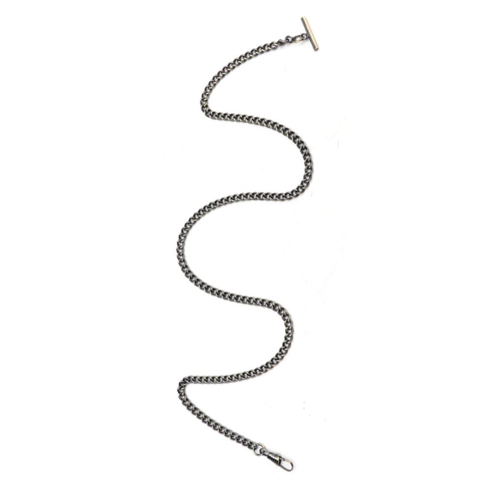 65cm Length Pocket Watch Chain Silver Plated T-Bar Chain Vintage Watch Chain Vest Suit