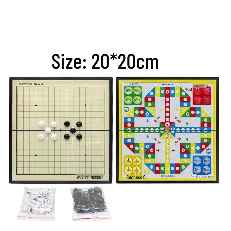 Brangdy Small Magnetic Gomoku & Checkers Set