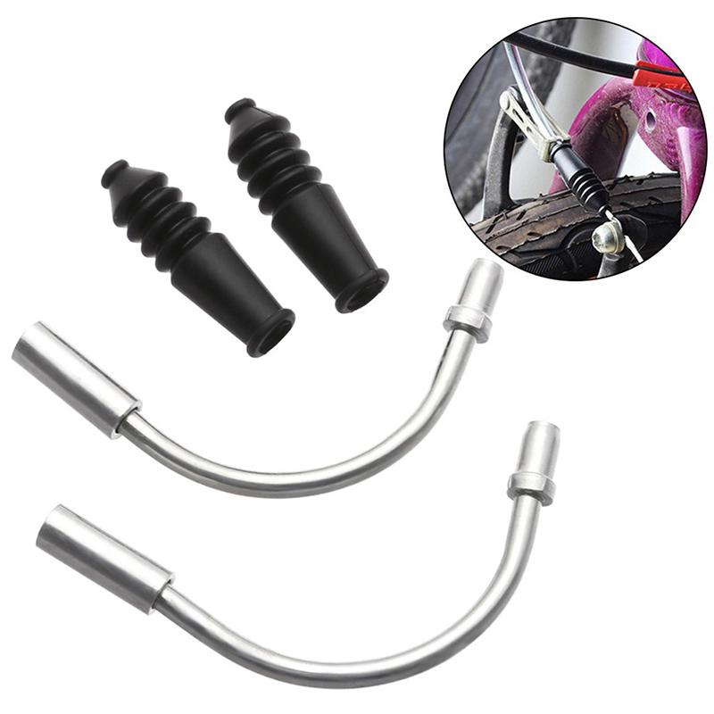 2Pcs Mountain Bike Bicycle V Brake Noodles Cable Guide Bend Tube Pipe Sleeves