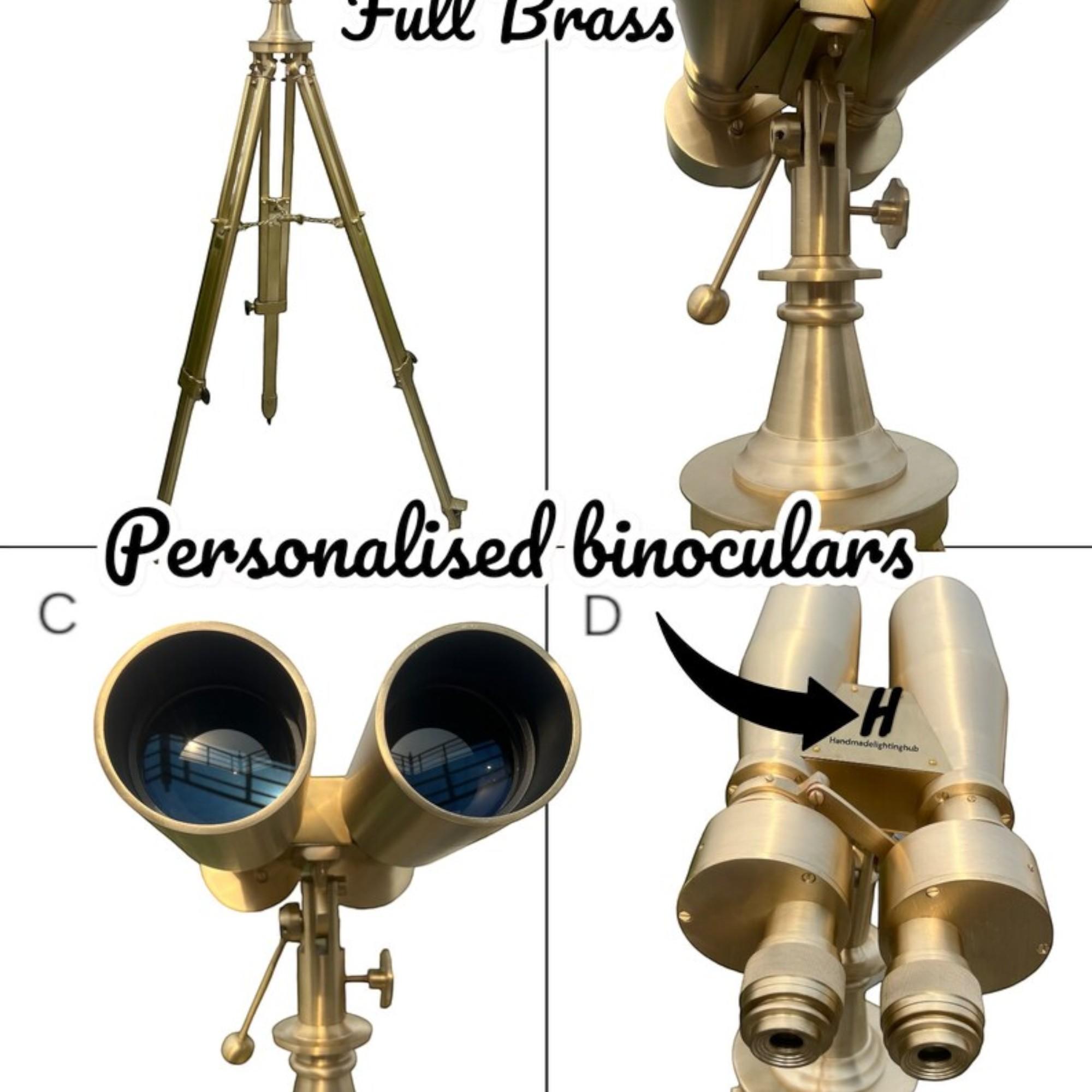 

1920-е годы реплики морского латунного бинокля на тяжелом регулируемом штативе с объективом 15X80, морские подарочные товары ( в наличии)