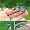 4pcs Metal VIB Fishing Lures Bass Spoon Crank Bait Artificial Bait Fishing Lure with Hooks Tackle