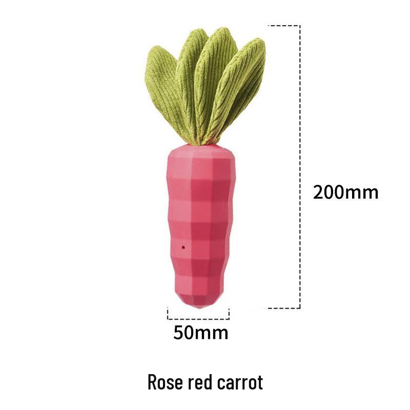 Durable Rubber Carrot Dog Toy - Sounding, Teething & Decompression Pet Toy розы красного