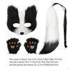 Animal Mask and Tail Set Long for Role Play Halloween Party Costume