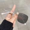 Photochromic Anti Radiation Frameless Glasses for Women Men Rimless Transition Eyeglass 2 In 1 Eyeglasses