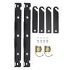 2 Sets Toe Alignment Tools with Extension Brackets and Tape Measures Wheel Angle Alignment Plates for Car UTV ATV Black