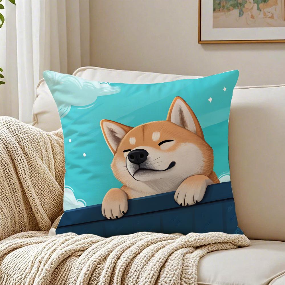 NICE CUTE Chihuahua Dog Cushion Cover Pillowcase Antidustmite Living Room Sofa Decor Cushion Room
