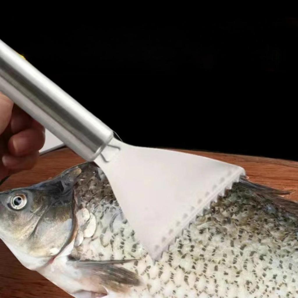 1Pc Multifunctional Stainless Steel Fish Scale Planer Household Fish Scale Scraper Manual Fish Knife Kitchen Fish Scale Removal Tool Sharp