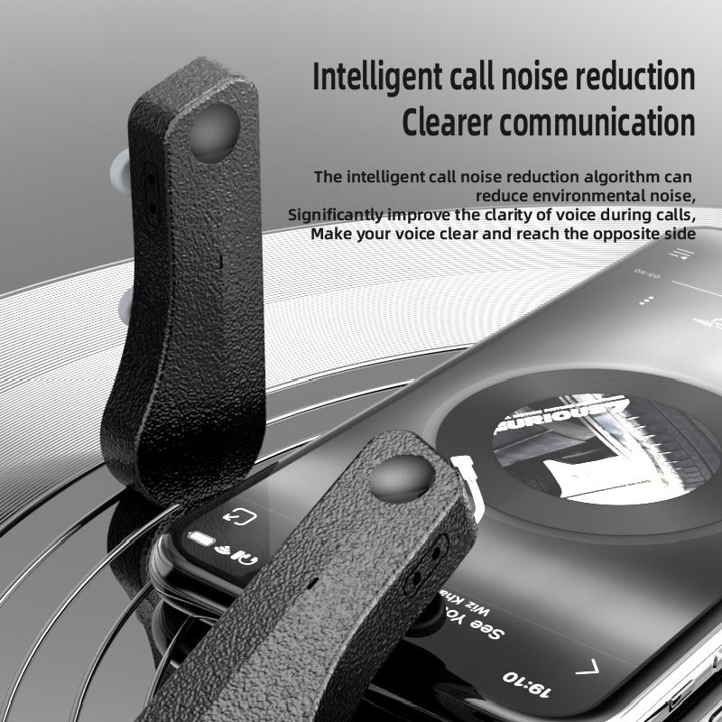 Wireless Headphones for External Glasses Headphones Bluetooth 5.3 Stereo Headset Noise Reduce Handsfree Call Touch Headset