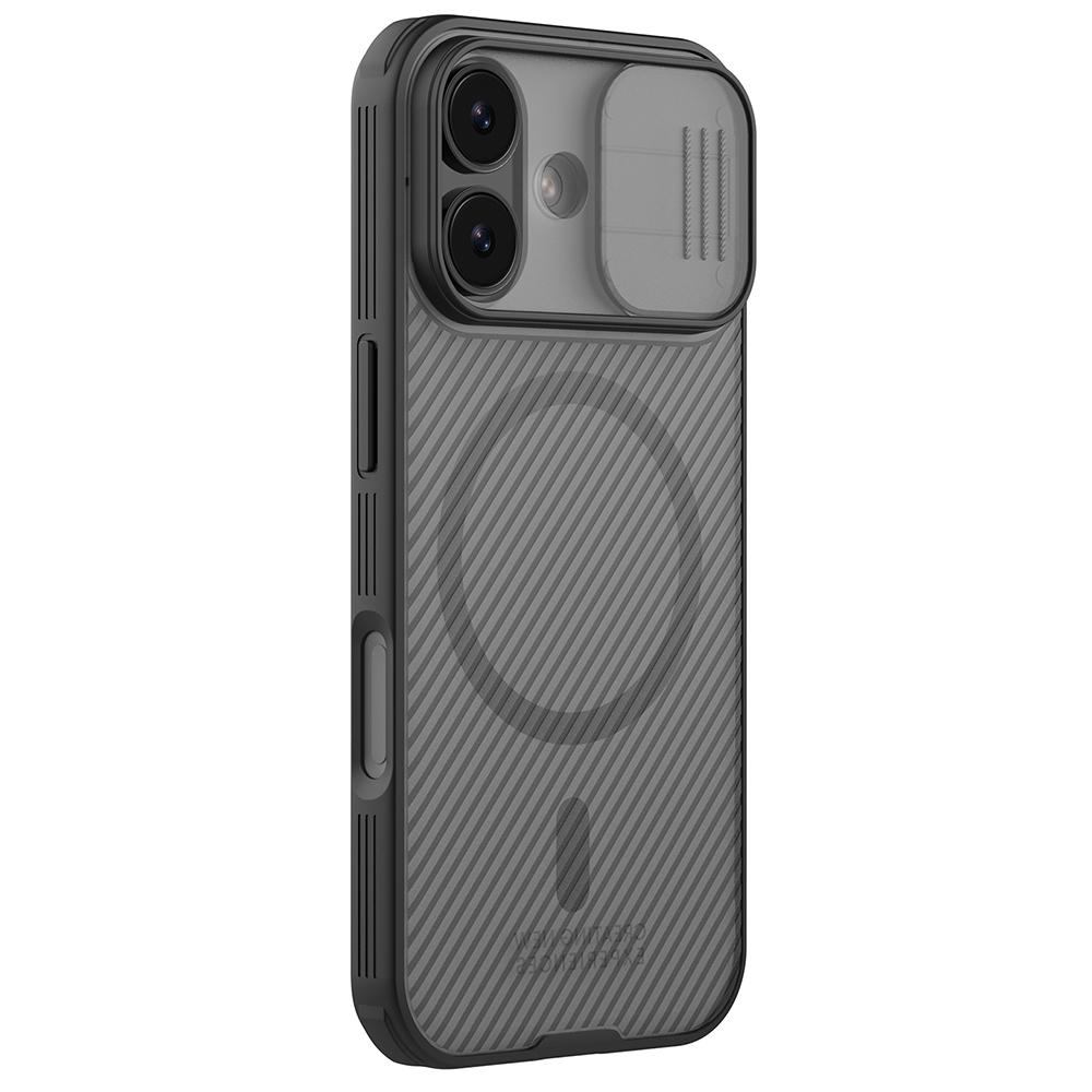 

NILLKIN Camshield Pro Магнитная серия Для iPhone 17 Чехол TPU + PC Прозрачный Черный Чехол для телефона со шторкой для камеры A