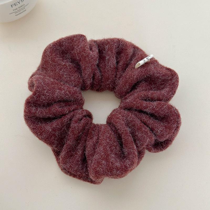 Textured Fabric Hair Ring & Headband Set – Stylish Autumn/Winter Rubber Bands, Hairpins & High Skull Headband