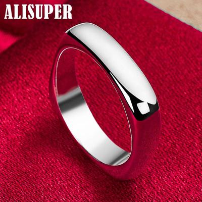 Quadratische Kreisringe aus 925er-Sterlingsilber, Schmuck