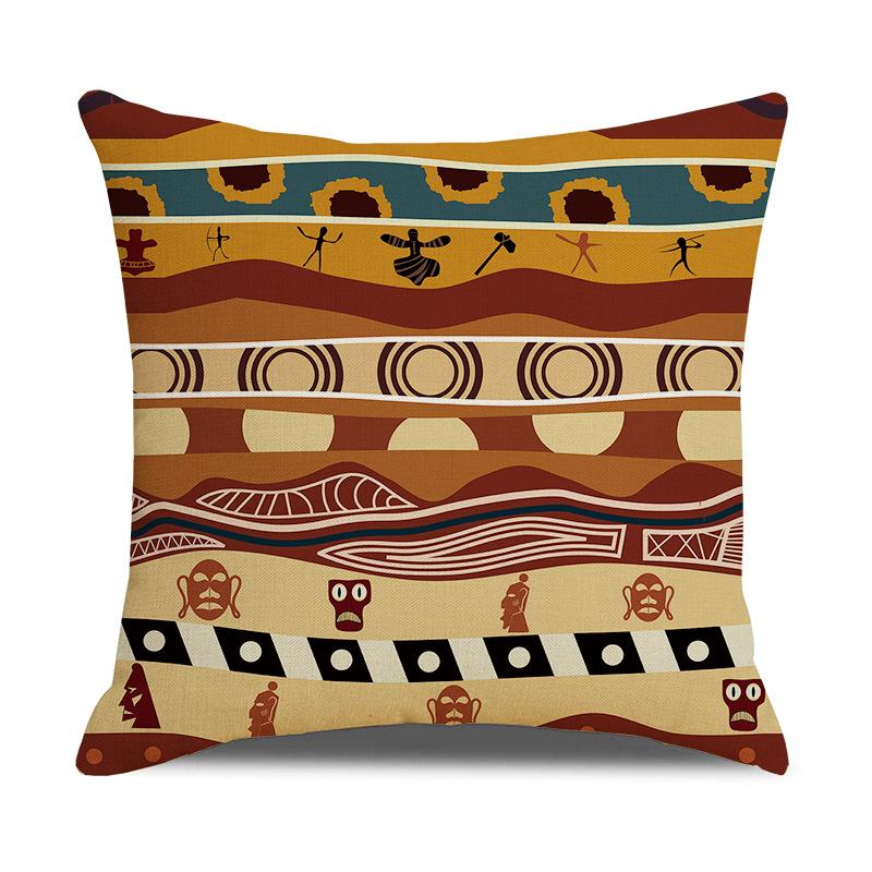 African Ethnic Style Geometric Digital Printing Office Sofa Pillow Pillow New Home Products