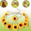 Sunflower Daisy Hair Clips & Flower Crowns - Women's Bridesmaid Hair Accessories