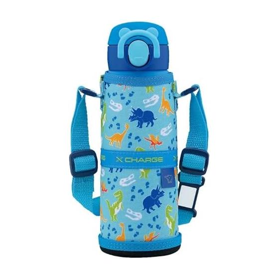 Zojirushi Water Bottle Kids Mug for Children 480ml [Easy for Children to Use] Seamless for Going to Kindergarten and School Easy to Clean Dinosaur