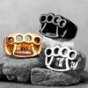 Roestvrij Staal Man Mannen Ringen Vechten Bokshandschoenen Creativiteit Persoonlijkheid voor Mannelijke Vriend Mode Accessoires Sieraden Cadeau 3