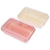 10Pcs Plaid Disposable Rectangular Plastic Packing Box With Lid Cream Cake Sale Package Box Picnic Bento Sushi Bread Containers