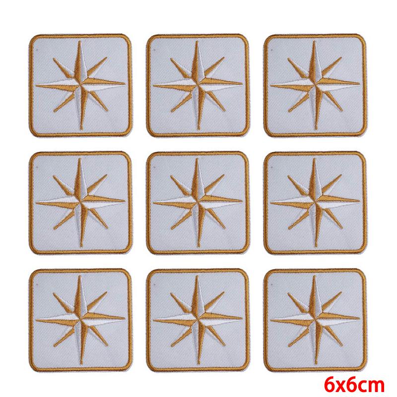 10 Pcs/lot Wholesale Embroidery Patch Iron On Patches For Clothing Patches On Clothes Jackets Decor Applique Sew Supplies