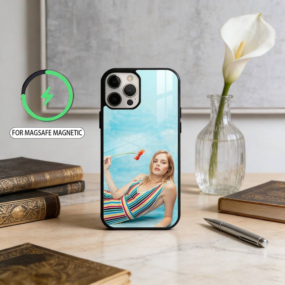 S-Samara Beauty W-Weaving Magnetic For Magsafe Wireless Charging Phone Case For iPhone17,16,15,14,13,12,11 Plus,Pro Max