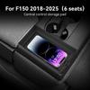 18-25 Ford F150 Mittelkonsolen staubdichter Aufbewahrungs-Organizer