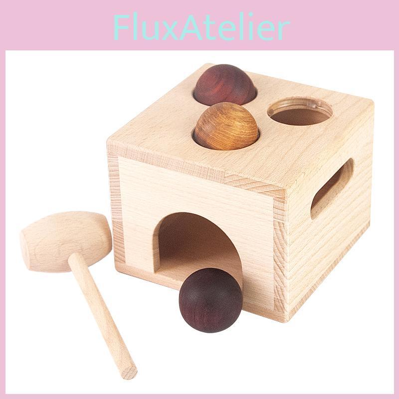 Wooden Early Education Toy With Mallet For Toddler Learning And Development