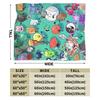 BFDI Inanimate Insanity All Characters Blanket  Warm Soft Plush Throw Blanket For Home Decor Picnic Flannel Bedspread Bed Cover