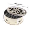 Mosquitoes Coil Holder Tray Frame Stainless Steel Round Rack Plate For Spirals Incense Insect Repellent