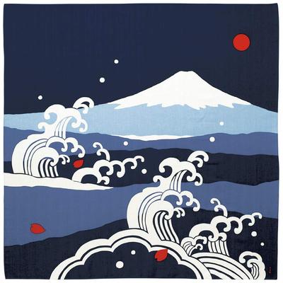 Padrão Hama pano grande Fuji e grandes ondas (furoshiki 90cm) Monte.
