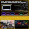 12 V 54 LED Color Light License Plate Frame Acrylic Plastic License Plate Cover-Blue