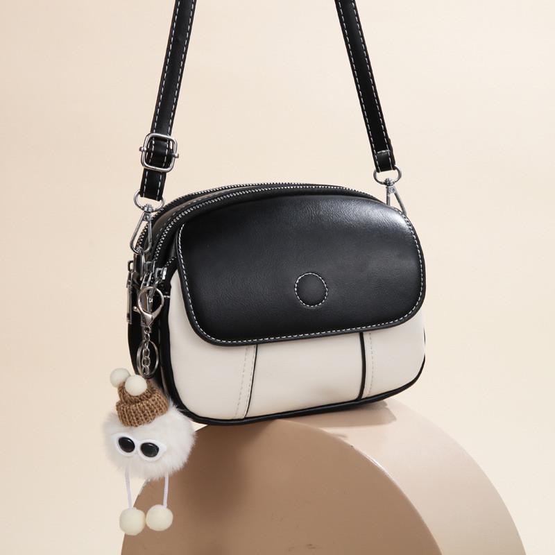Stylish 2024 Autumn Color Block Handbag Chic Small Shoulder Crossbody Bag