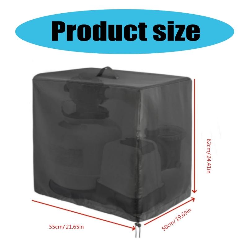 Pool Sand Filter Pump Cover Waterproof Cover Protective Cover Sand Pump Cover Oxford Fabric Texture for Outdoor Pools