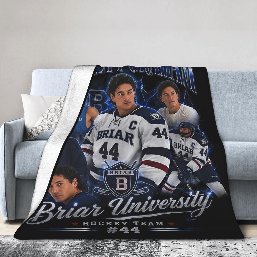 Briar University Garrett Grahams Blanket Fleece Off Campus Multi-function Soft Throw Blankets for Bedding Outdoor Bedspread