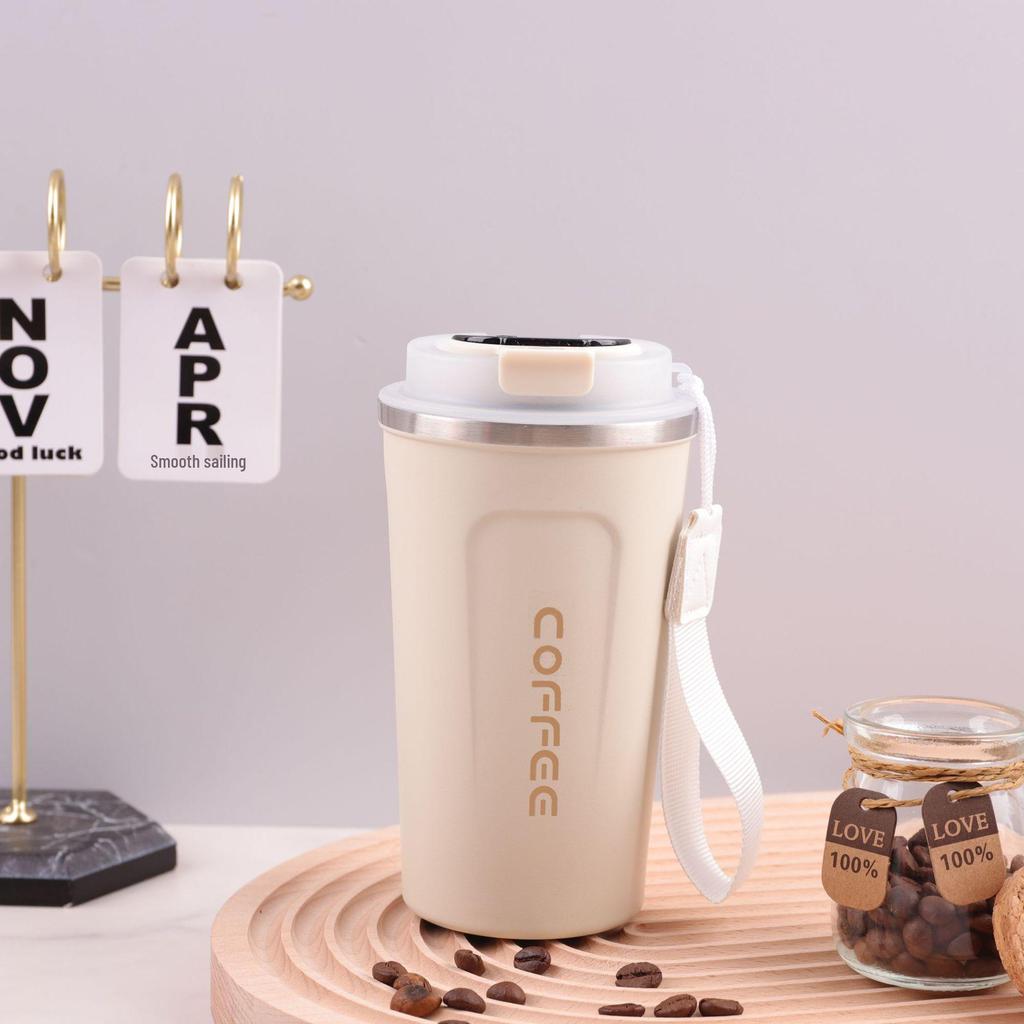 Smart Temperature Stainless Steel Coffee & Travel Cup - Women's Insulated Portable Outdoor Water Cup