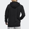 Adidas Buchstabenbesticktes Kapuzen-Sport-Sweatshirt Herren Sweatshirt Schwarz HK6756
