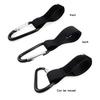 Metal Carabiner Stroller Hook with Nylon Velcro for Mummy Bags