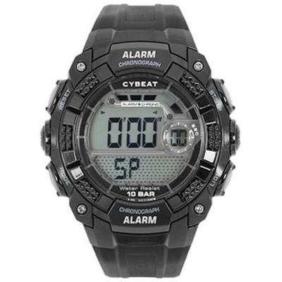 J-AXIS Uomo ACY15-BK (CYBEAT Fiamma solare digitale) Orologio rotondo nero digitale