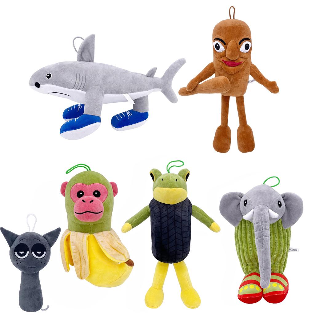 Peluche Tung Tung Sahur Giocattolo TungTung Sahur Tralalero Tralala Giocattolo Tralalero Tralala Squalo Peluche Bambola Merch Regalo di Compleanno