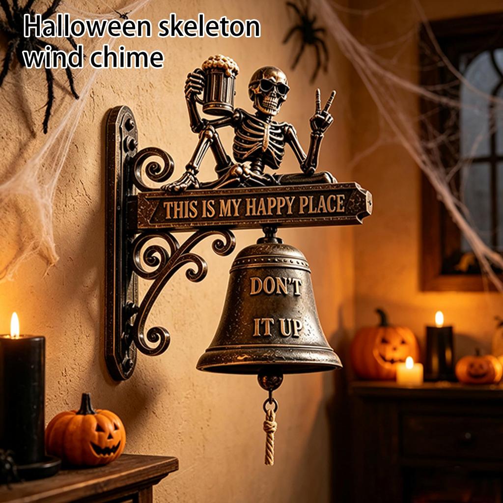 Halloween Skeleton Wind Chimes for Outdoor Decor House Garden Party