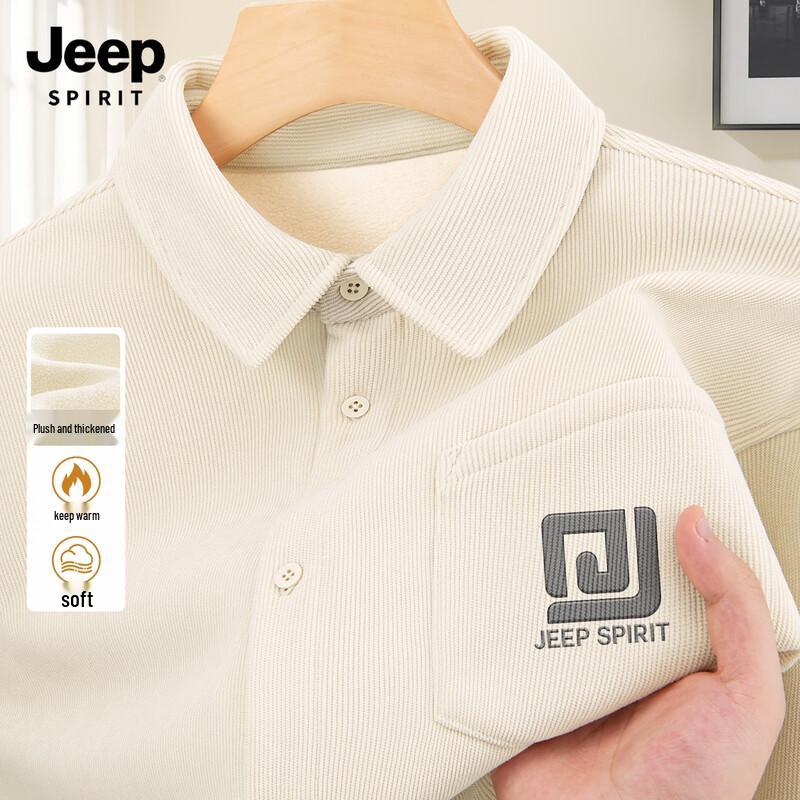 Jeep Spirit Men s Fleece-Lined Corduroy Shirt Jacket 3XL