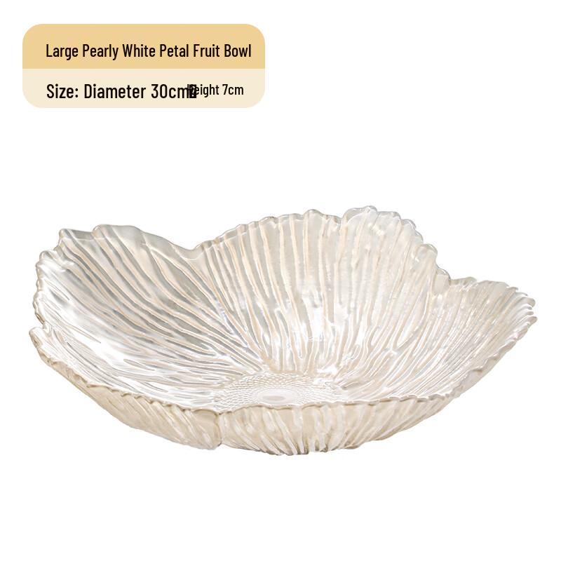 Zhinianhua European Petal Glass Fruit Bowl