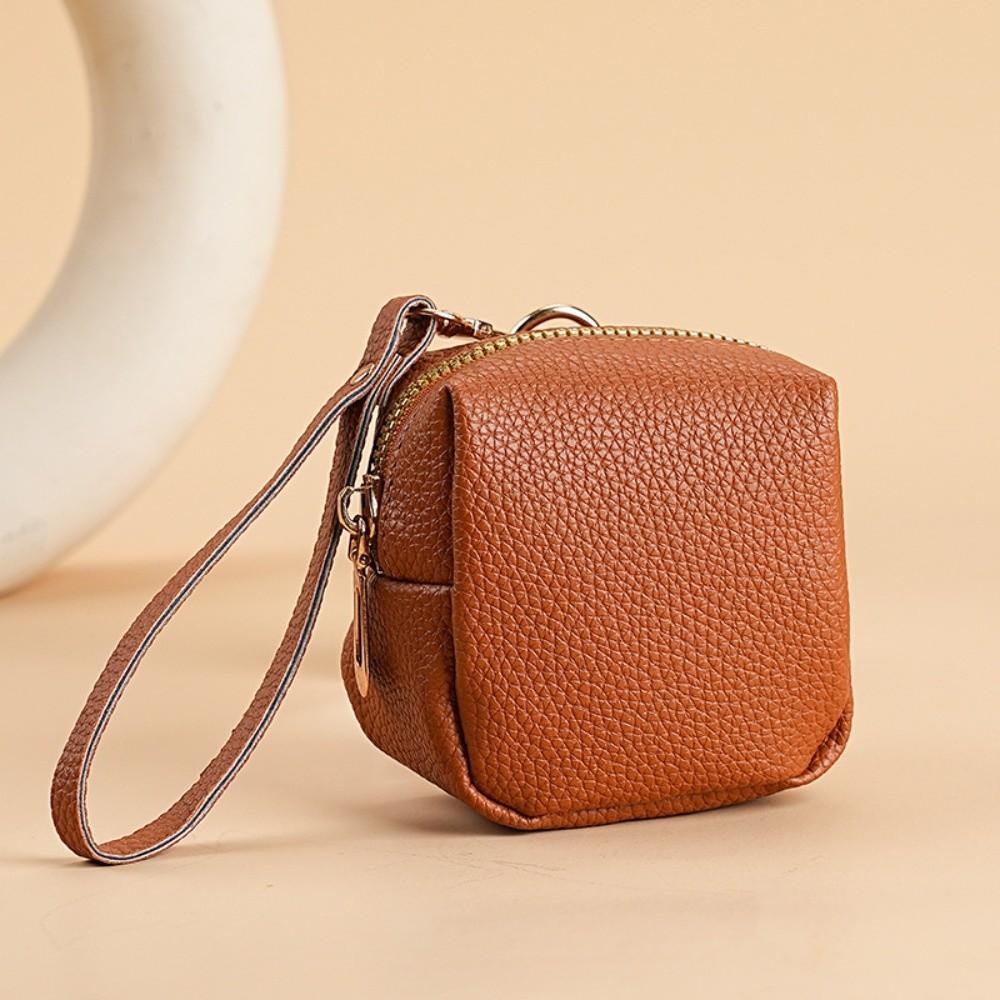 Elegant Car Key Bag Soft Leather Keychain Holder Fashion Small Coin Purse  Home