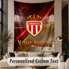 Custom Text Tapestry Monaco FC Print Wall Tapestry Indoor Living Room Wall Decor