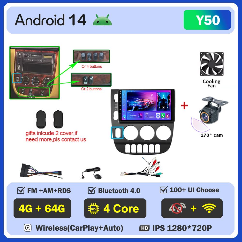 For Mercedes Benz M-Class W163 ML 1997-2005 Carplay Auto Screen Wireless Android Auto Car Intelligent Systems AutoMotive 8 Core
