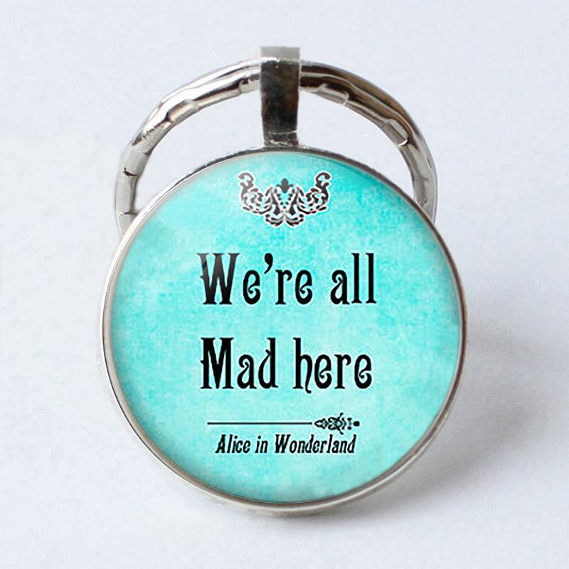Keychain Accessories Pendant Floral Thanksgiving Text Good Friends Retro Personalized Keychain Gift Pendant