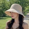 Anti-UV Women's Bucket Hat Wide Brimmed Sunscreen Visor Cap Portable Summer Sun Hat  Outdoor