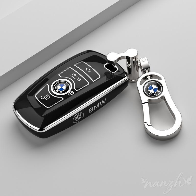 Keychain For BMW 530i 550i 320i 1 2 3 4 5 Series 118i 225i M240i F20 F21 F30 F31 F25 F01 TPU Car Remote Key Case Cover Shell Fob blcp03