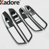 Car Inner Door Window Lift Switch Button Panel Cover Trim For MG Zs SUV 2017-   Carbon Fiber Interior Accessories