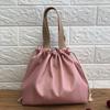 Portable Drawstring Lunch Bag with Handle Large Capacity Multipurpose Waterproof Bento Box Carrier Storage Bag